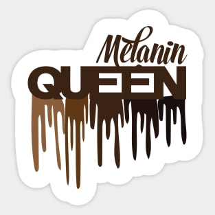 melanin queen Sticker